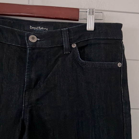 David Kahn Size 28 Dark Wash Ankle Crop Straight Slim - Picture 6 of 15